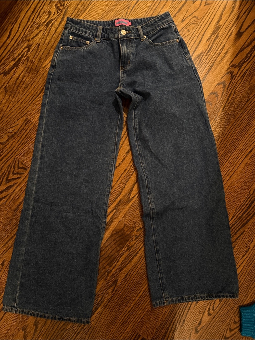 Edikted Dark Blue Wide Leg Women's Jeans
